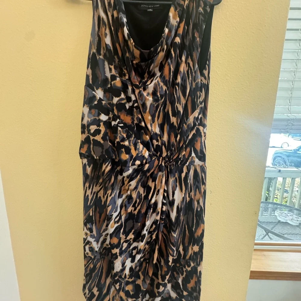 Jones New York Animal Print Midi Dress - Picture 3 of 6